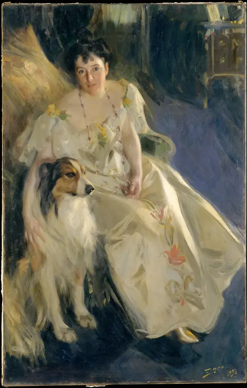 Mrs. Walter Rathbone Bacon (Virginia Purdy Barker, 1862–1919) Wall Art by Anders Zorn - High-Resolution Digital Print