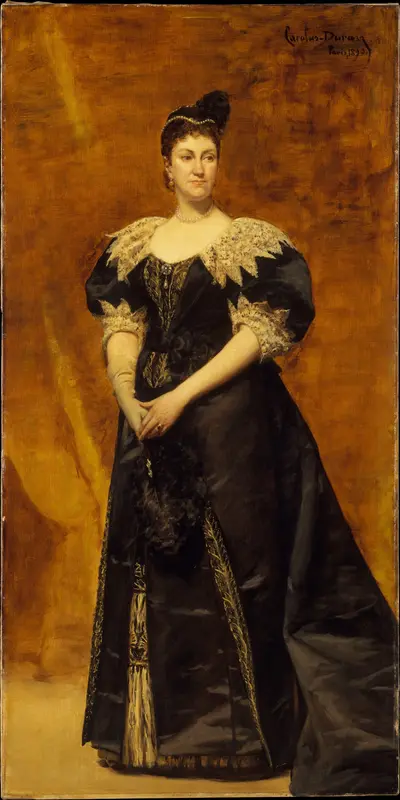 Mrs. William Astor (Caroline Webster Schermerhorn, 1831–1908) Wall Art by Carolus-Duran (Charles-Auguste-Emile Durant) - High-Resolution Digital Print