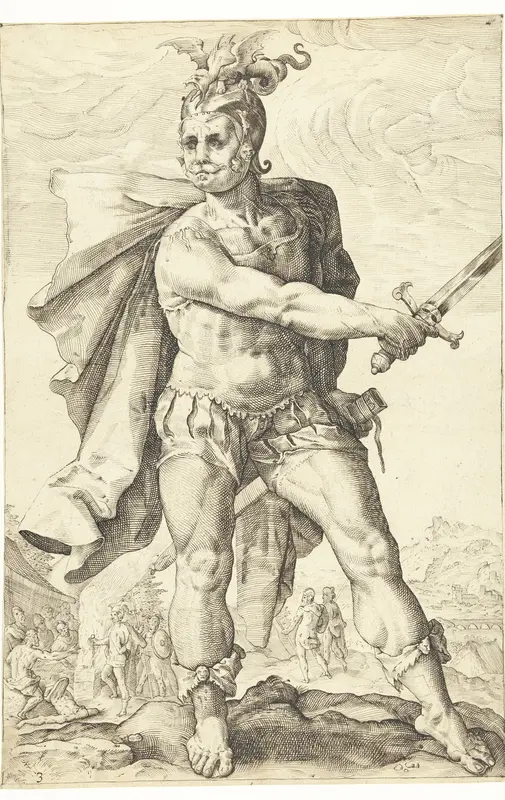 Mucius Scaevola Wall Art by Lucas van Haelwech - High-Resolution Digital Print