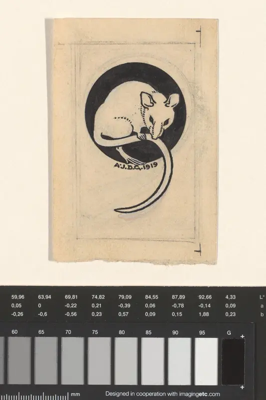 Muis die in eigen staart bijt Wall Art by Unknown - High-Resolution Digital Print