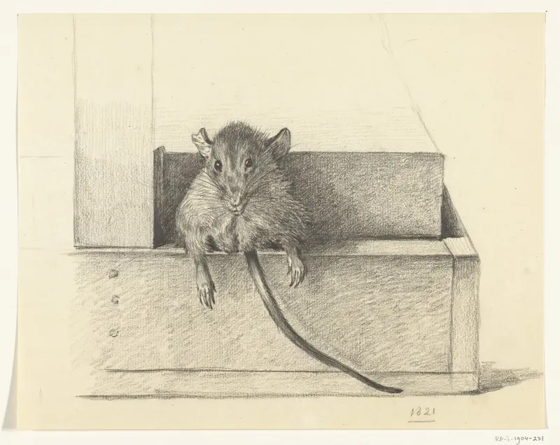Muis (in een val?) Wall Art by Jean Bernard - High-Resolution Digital Print