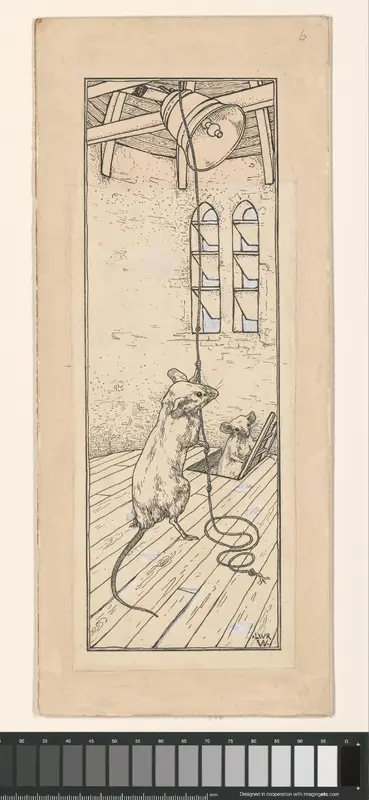 Muis luidt de doodsklok Wall Art by Unknown - High-Resolution Digital Print