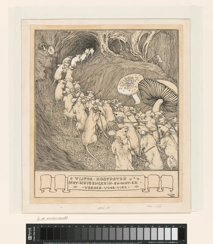 Muizen gaan op jacht Wall Art by Unknown - High-Resolution Digital Print