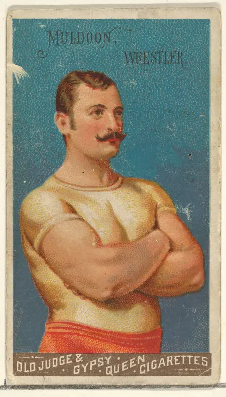 Muldoon, Wrestler, from the Goodwin Champion series for Old Judge and Gypsy Queen Cigarettes Wall Art by Goodwin & Company - High-Resolution Digital Print