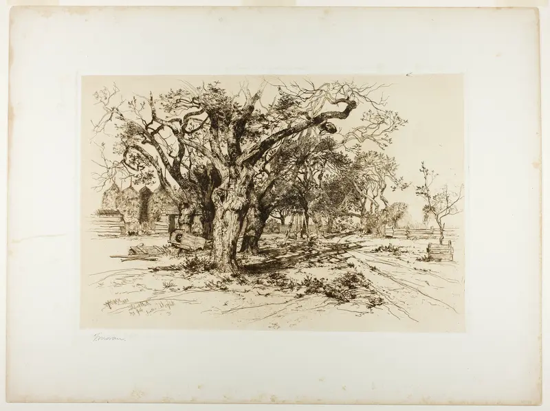 Mulford's Orchard, Easthampton Wall Art by Thomas Moran - High-Resolution Digital Print