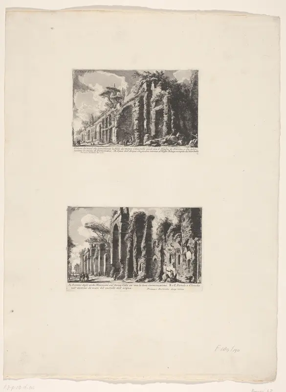 Muren rondom de Coelius en restanten van de Arcus Neroniani te Rome Wall Art by Unknown - High-Resolution Digital Print