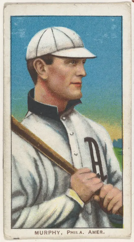 Murphy, Philadelphia, American League, from the White Border series (T206) for the American Tobacco Company Wall Art by American Tobacco Company - High-Resolution Digital Print