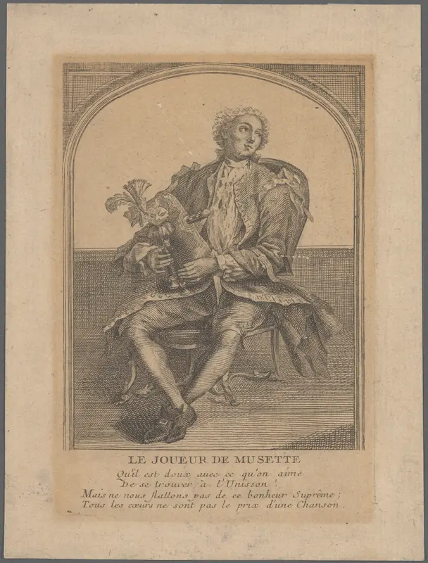 Musette Player (Le Joueur de Musette) Wall Art by Anonymous, French, 18th century - High-Resolution Digital Print