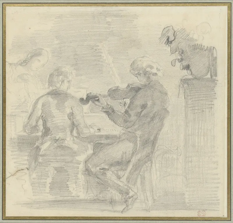 Musicerend gezelschap Wall Art by Eugène Delacroix - High-Resolution Digital Print