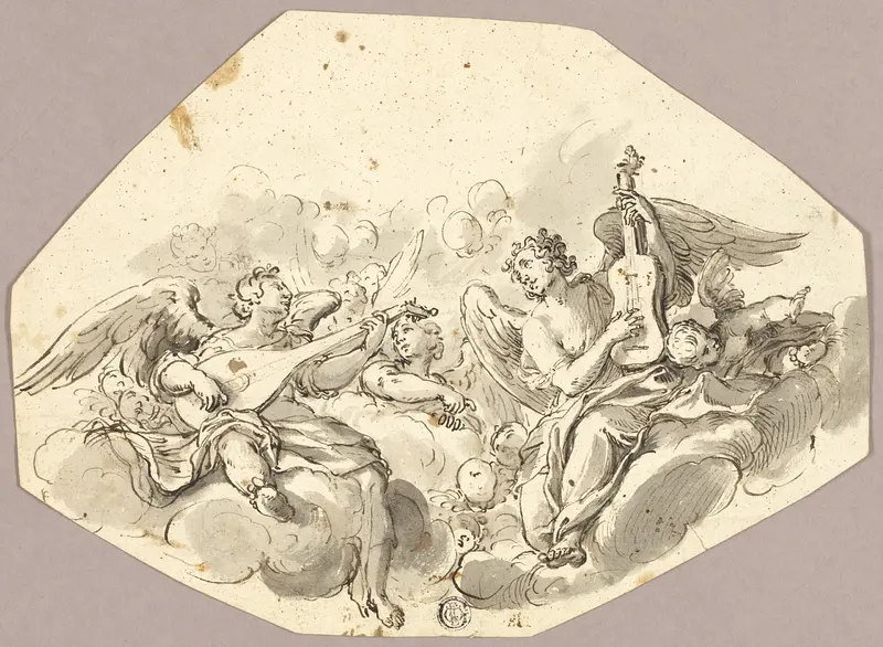 Musician Angels Wall Art by Giovanni Battista Tiepolo - High-Resolution Digital Print