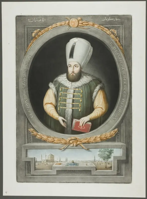 Mustapha Kahn, from Portraits of the Emperors of Turkey Wall Art by John Young - High-Resolution Digital Print