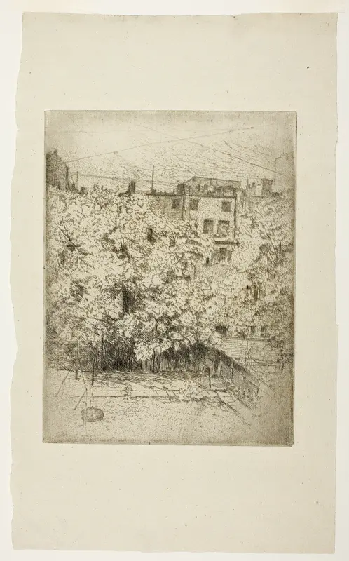 My Back Yard Wall Art by Julian Alden Weir - High-Resolution Digital Print