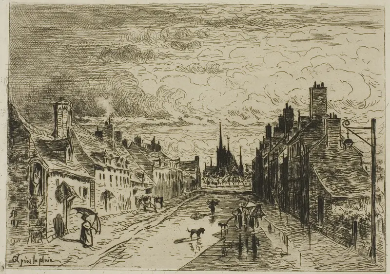 My Little Town Wall Art by Félix Hilaire Buhot - High-Resolution Digital Print