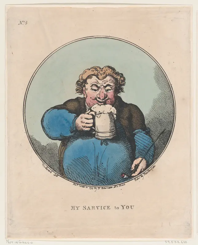 My Service To You Wall Art by Thomas Rowlandson - High-Resolution Digital Print
