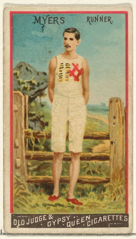 Myers, Runner, from the Goodwin Champion series for Old Judge and Gypsy Queen Cigarettes Wall Art by Goodwin & Company - High-Resolution Digital Print