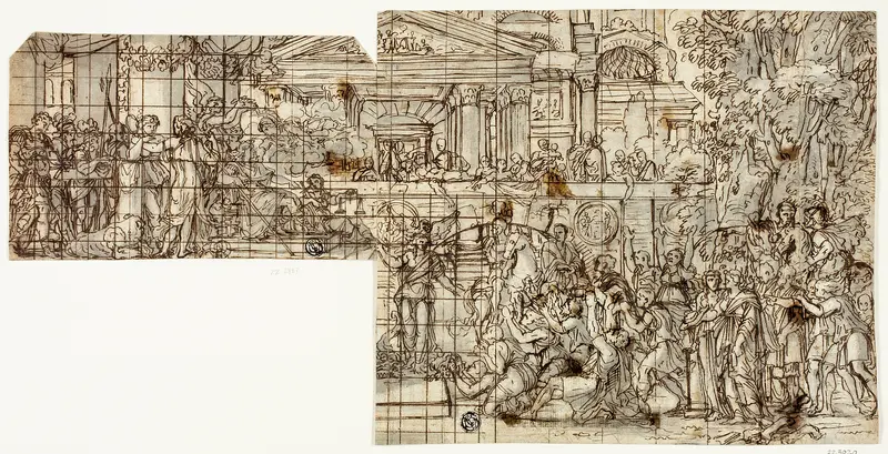 Mythological Scene: Triumph of Alexander (recto)