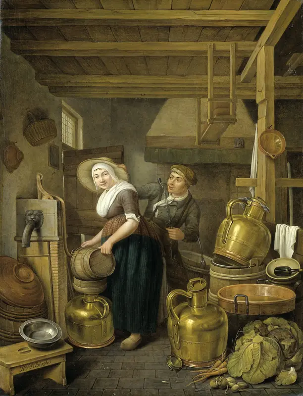 Na het melken Wall Art by Hendrik van der Burgh - High-Resolution Digital Print