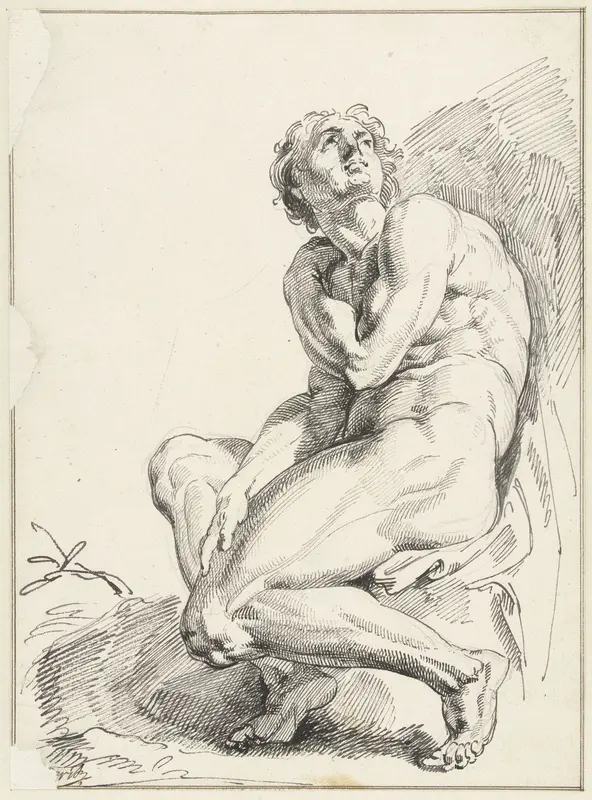 Naakte man Wall Art by Jacob de Wit - High-Resolution Digital Print