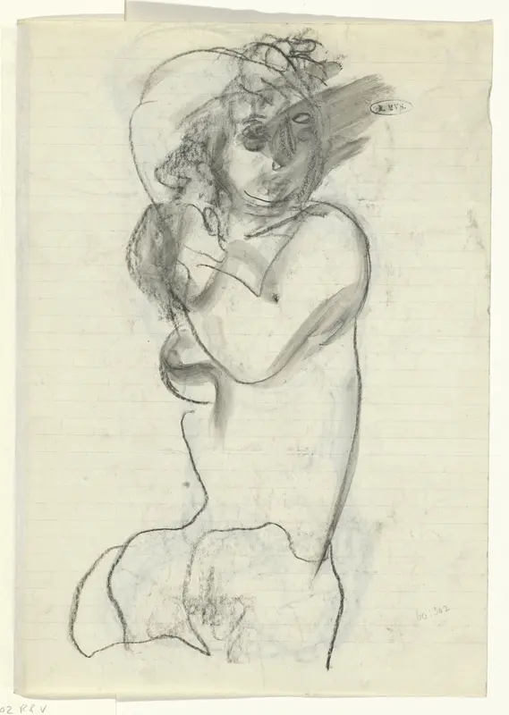 Naakte vrouw Wall Art by Leo Gestel - High-Resolution Digital Print