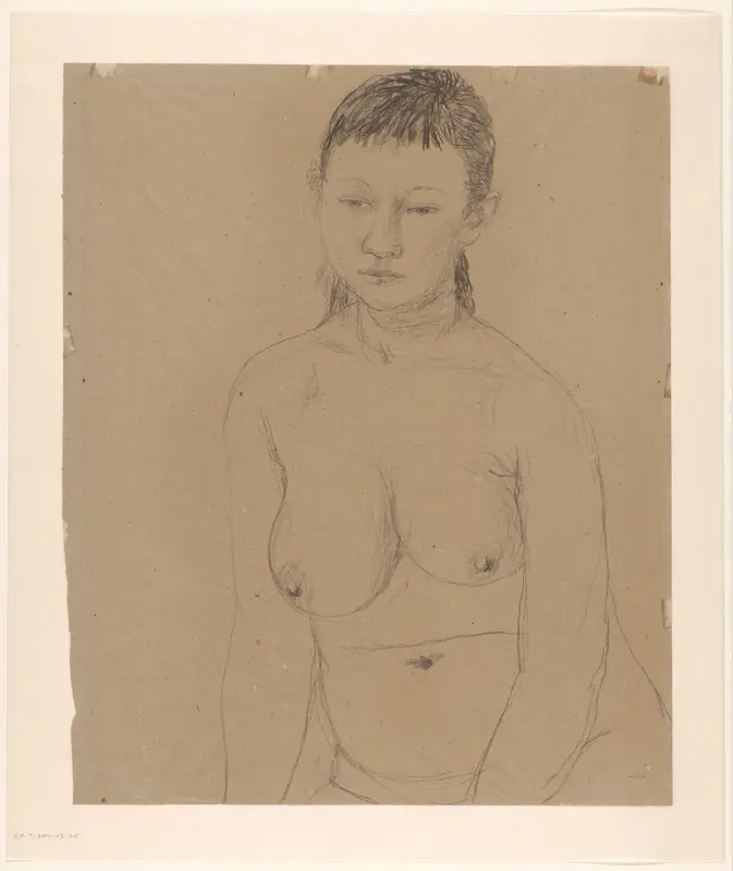Naakte vrouw (Tientje Smalt) Wall Art by Aat Veldhoen - High-Resolution Digital Print