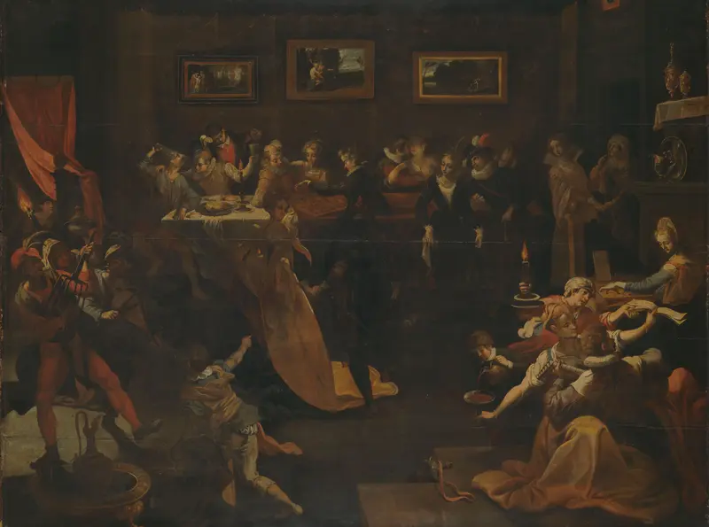 Nachtbanket en maskerade Wall Art by Unknown - High-Resolution Digital Print