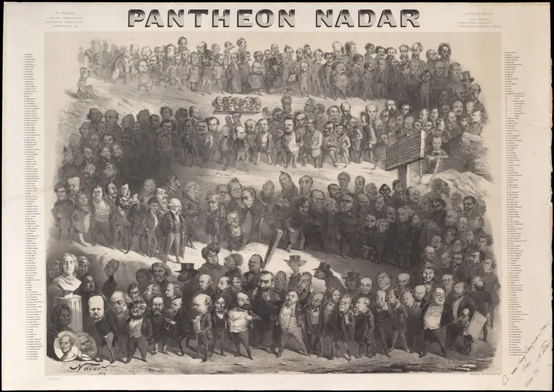 Nadar's Pantheon (Panthéon Nadar) Wall Art by Nadar - High-Resolution Digital Print