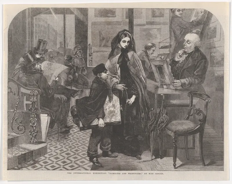 Nameless and Friendless, from "Illustrated London News" Wall Art by Emily Mary Osborn - High-Resolution Digital Print