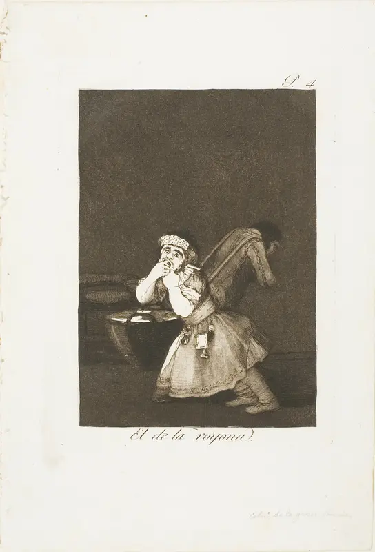Nanny's boy, plate four from Los Caprichos