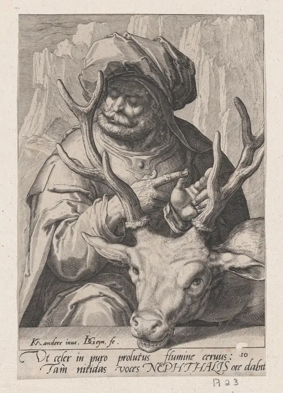Naphthali, from "The Twelve Sons of Jacob" Wall Art by Jacques de Gheyn II - High-Resolution Digital Print