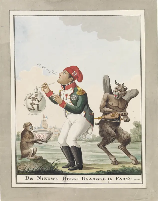 Napoleon als bellenblazer, 1815 Wall Art by Unknown - High-Resolution Digital Print