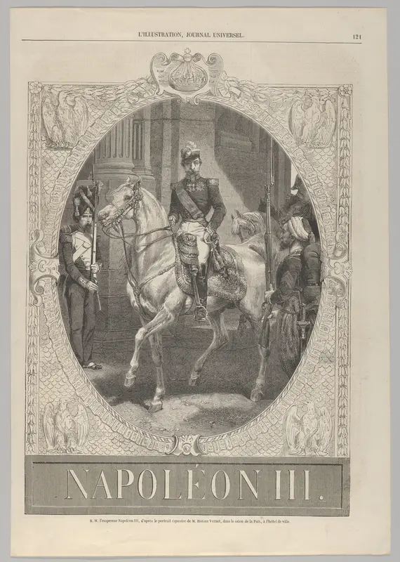 Napoléon III, from "L'Illustration" Wall Art by Anonymous, French, 19th century - High-Resolution Digital Print