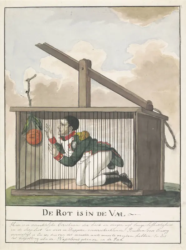 Napoleon in de rattenval, 1813 Wall Art by Unknown - High-Resolution Digital Print