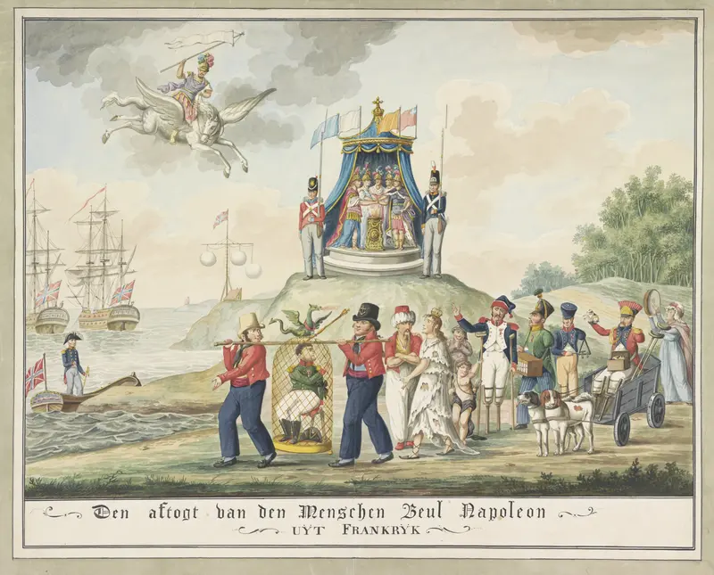 Napoleons verbanning naar Elba, 1814 Wall Art by Unknown - High-Resolution Digital Print
