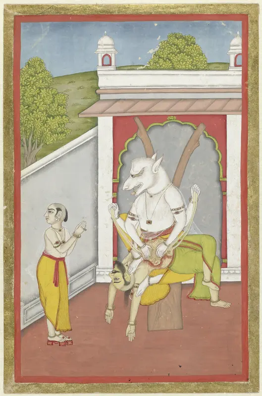 Narasimha (de man-leeuw incarnatie van Vishnu) Wall Art by anonymous - High-Resolution Digital Print