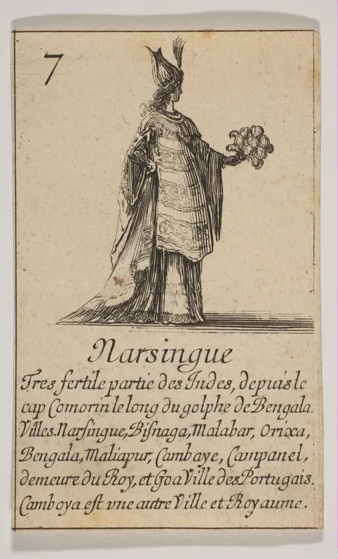 Narsingue, from "Jeu de la Géographie" Wall Art by Stefano della Bella - High-Resolution Digital Print
