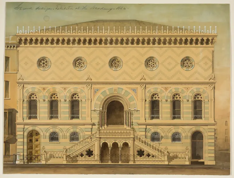 National Academy of Design Competition, New York, New York, South Elevation Wall Art by Peter Bonnett Wight - High-Resolution Digital Print