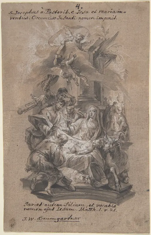 Nativity Wall Art by Johann Wolfgang Baumgartner - High-Resolution Digital Print