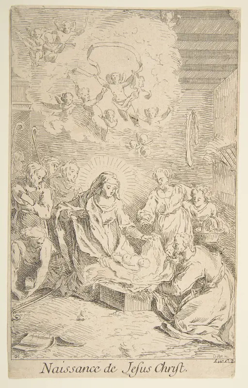 Nativity Wall Art by Claude Gillot - High-Resolution Digital Print