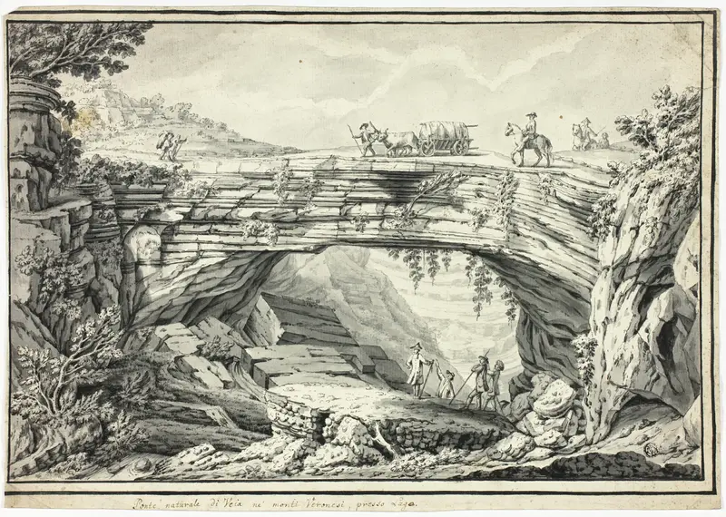 Natural Bridge of Veia in the Veronese Hills, Near Lugo Wall Art by Unknown - High-Resolution Digital Print