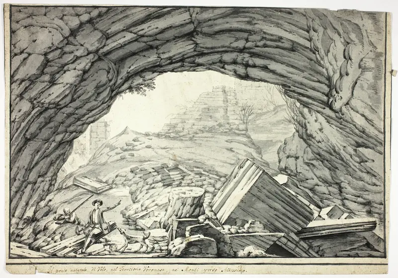 Natural Bridge of Velo, in the Veronese Hills, Near Altissimo Wall Art by Unknown - High-Resolution Digital Print