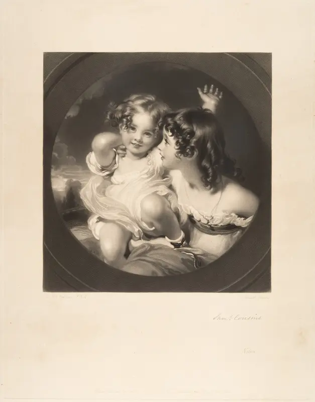 Nature (The Calmady Children) Wall Art by Samuel Cousins - High-Resolution Digital Print