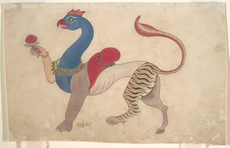 Navagunjara, a Universal Form of Krishna Wall Art by Unknown - High-Resolution Digital Print