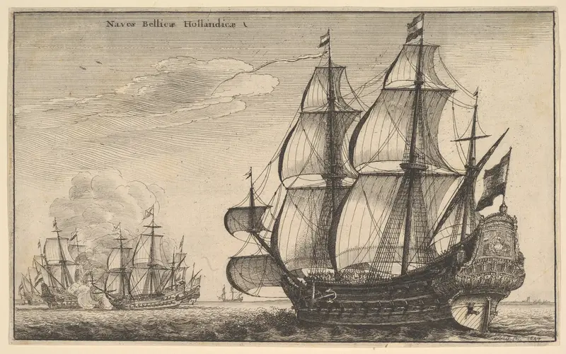 Naves Bellicæ Hollandicæ (Dutch Warships) Wall Art by Wenceslaus Hollar - High-Resolution Digital Print