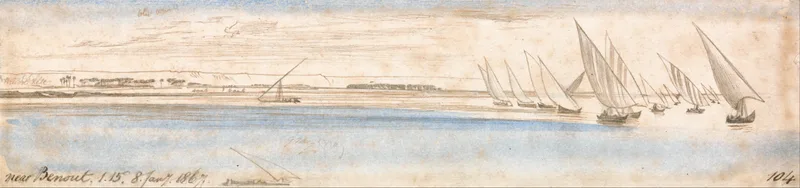 Near Benout Wall Art by Edward Lear - High-Resolution Digital Print