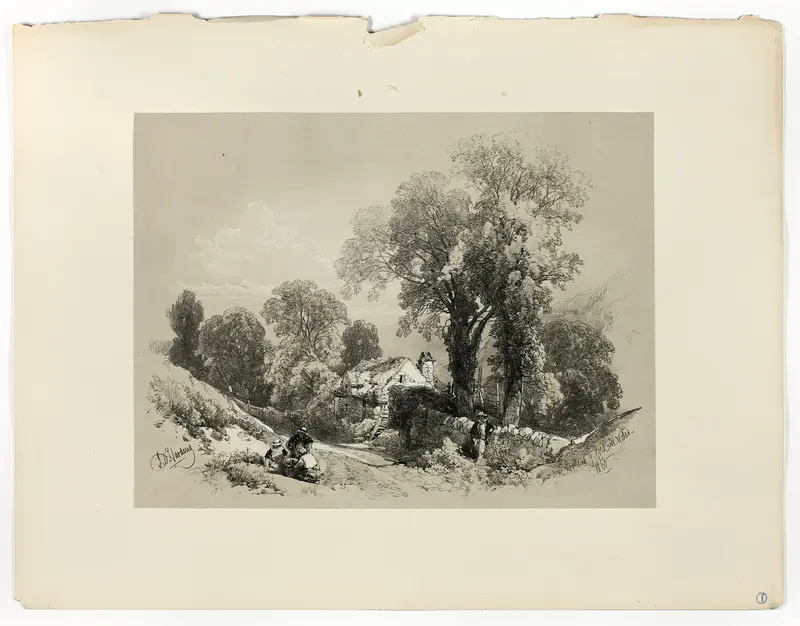 Near Bettws y Coed, N. Wales, from Picturesque Selections Wall Art by James Duffield Harding - High-Resolution Digital Print