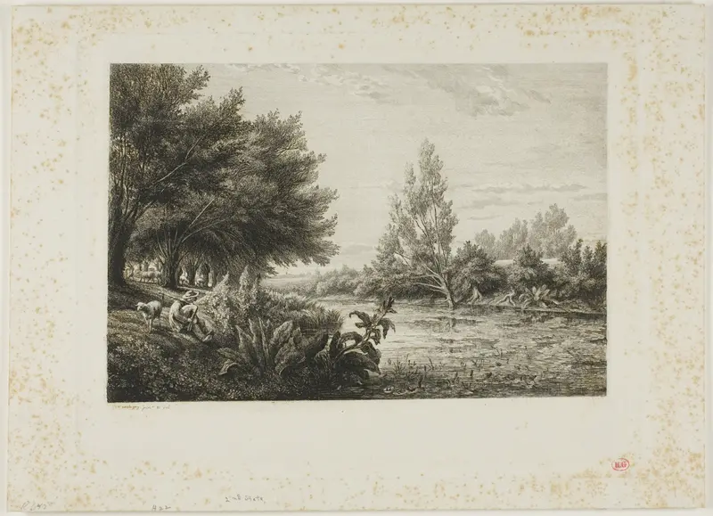 Near Choisy-le-Roi Wall Art by Charles François Daubigny - High-Resolution Digital Print