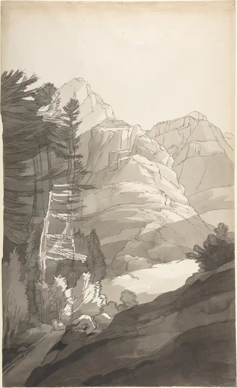 Near Glaris [Glarus], Switzerland Wall Art by Francis Towne - High-Resolution Digital Print