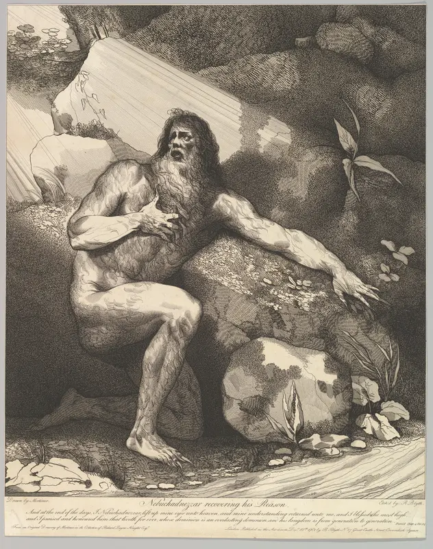 Nebuchadnezzar Recovering His Reason Wall Art by John Hamilton Mortimer - High-Resolution Digital Print