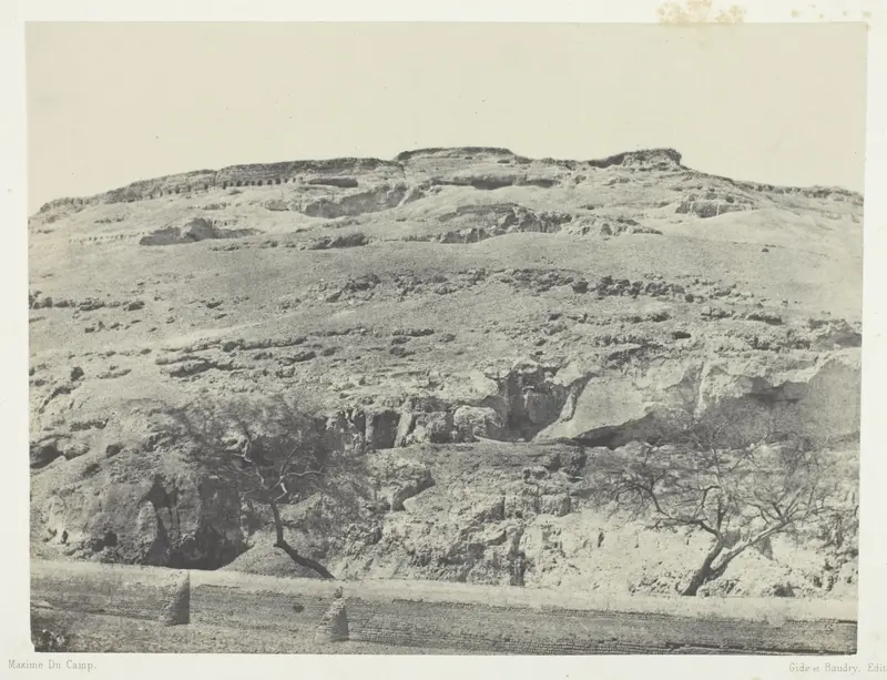 Nécropole de l'Ancienne Lycopolis, Haute-Egypte, plate 12 from the album "Egypte, Nubie, Palestine et Syrie" (1852)