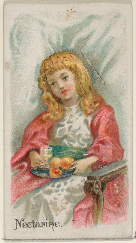 Nectarine, from the Fruits series (N12) for Allen & Ginter Cigarettes Brands Wall Art by Allen & Ginter - High-Resolution Digital Print
